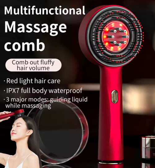 ScalpNova™ – Red Light Therapy Brush